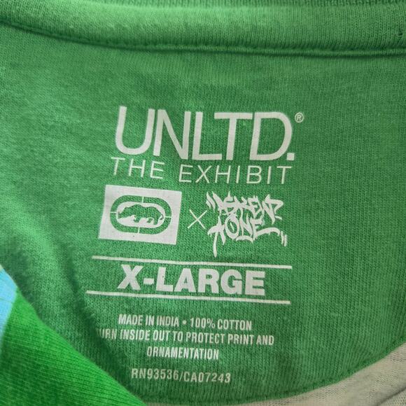 Ecko Unltd The Exhibit Askew One Street Graffiti Artist Green Polo Size XL - Picture 6 of 6